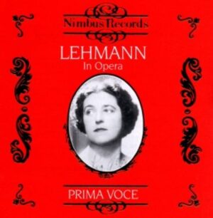 Lehmann in Opera-Vol.1